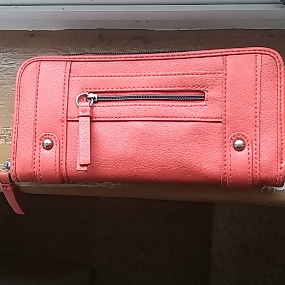 Coral pink Mossimo wallet